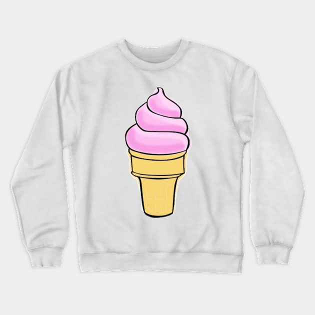 Strawberry Ice Cream Crewneck Sweatshirt by luckylucy